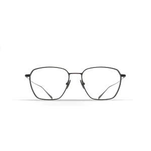 Metal-framed eyeglasses with rounded rectangular lenses on a white background, centered.
