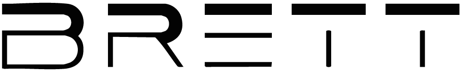 Barely visible dark-on-black logo reading 'BRETTI' on a black background.